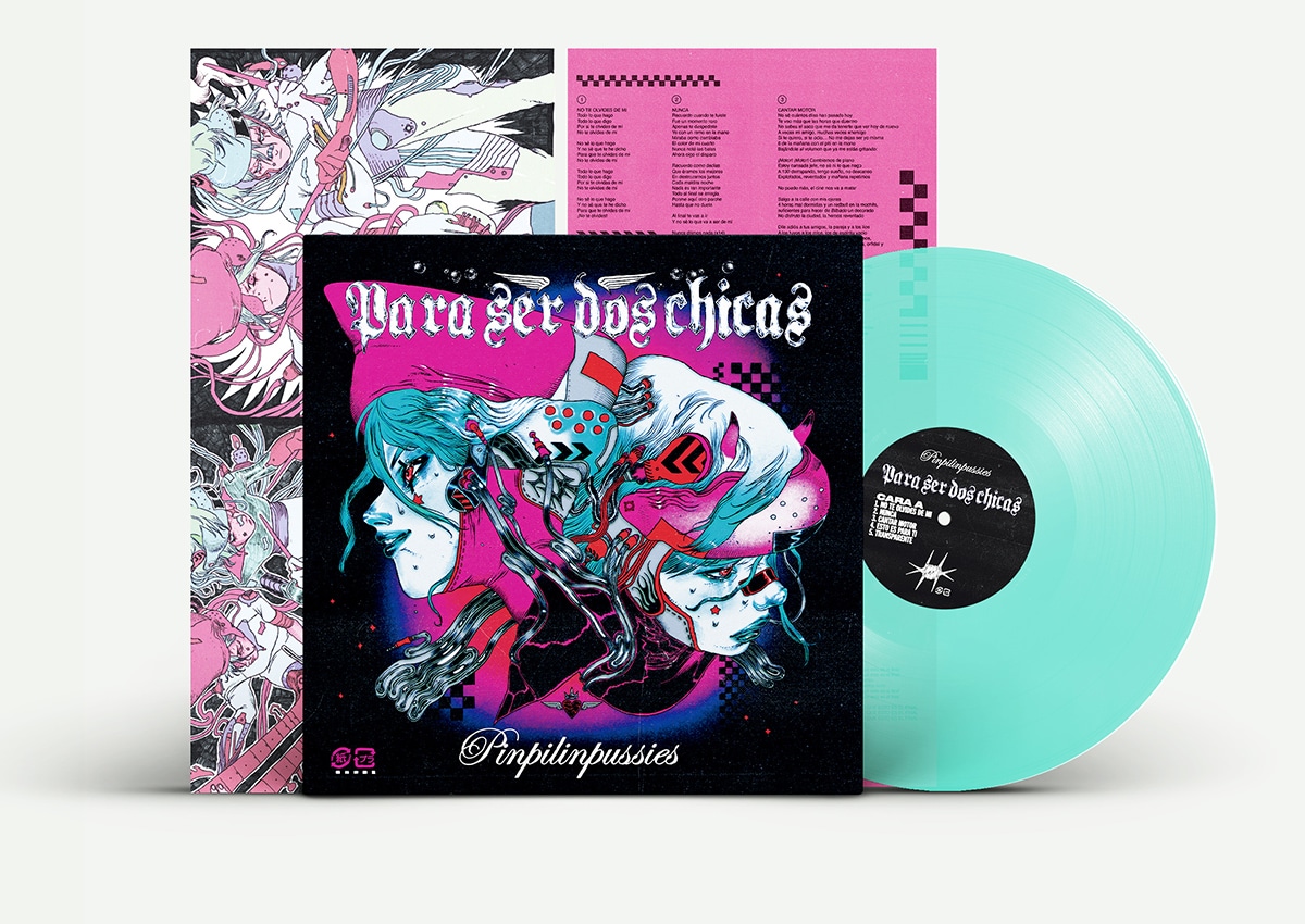 mockup blue turquesa portada disco